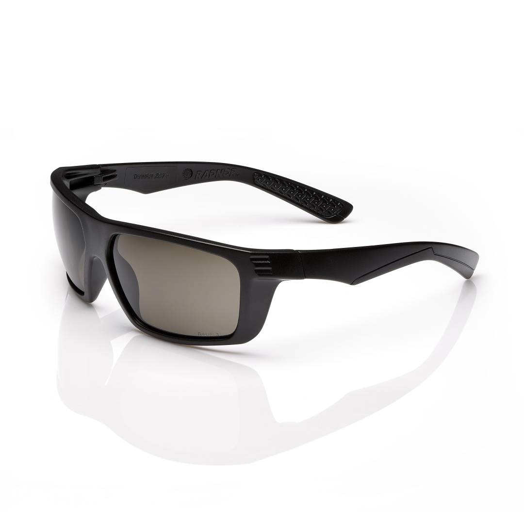 Glasses Safety Gray Hardcoated Lens Flat Black Frametemples Dynamo Series