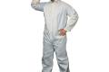 Coveralls Polypropylene Front Zipper 3X White Disposable