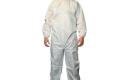 Coveralls Polypropylene Front Zipper Attached Bootshood Elastic Ankleswrists Xl White Disposable