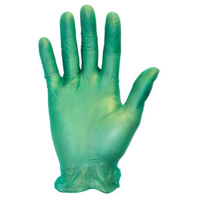 Glove Disposable Medium 6Mil Vinyl Powder Green 100 Glovesbox Ambidextrous Non-Sterile