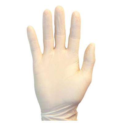 Glove Disposable Medium 4.5Mil Industrial Latex Powder 9.5