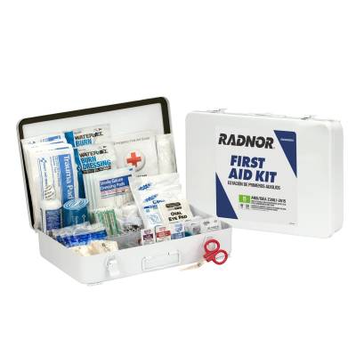 First Aid Kit Ansi B 50 Person Metal Case Weatherproof