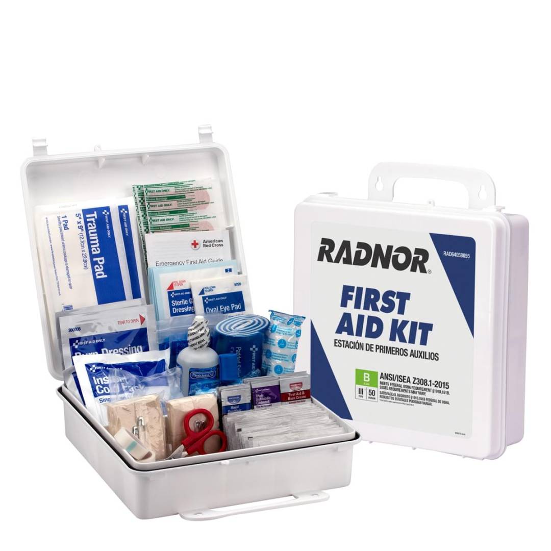 First Aid Kit Ansi B 50 Person Plastic Case Weatherproof