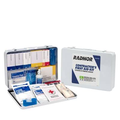 First Aid Kit Ansi B+ Contractor 50 Person Metal Case First Aid Kit Ansi B+ Contractor 50 Person Metal Case