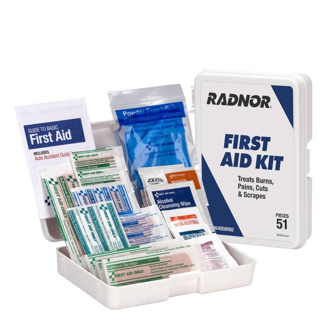 First Aid Kit Personal 52 Piece Plastic Case